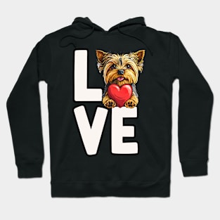 Love Yorkshire Terrier Hoodie